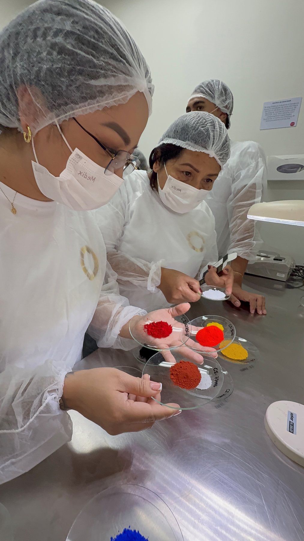 Controle de qualidade de pigmentos em placas